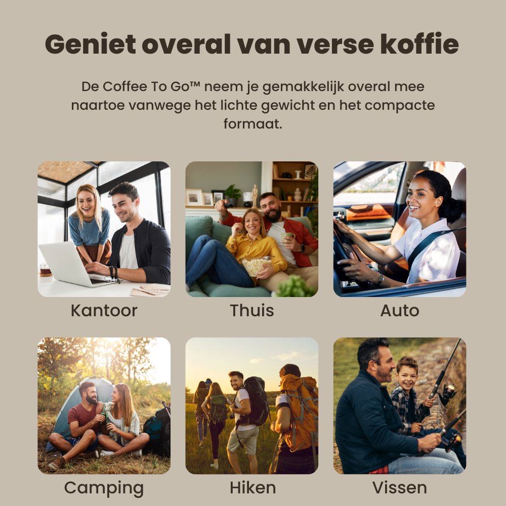 Coffee To Go™ - Het draadloze 3 in 1 koffiezetapparaat