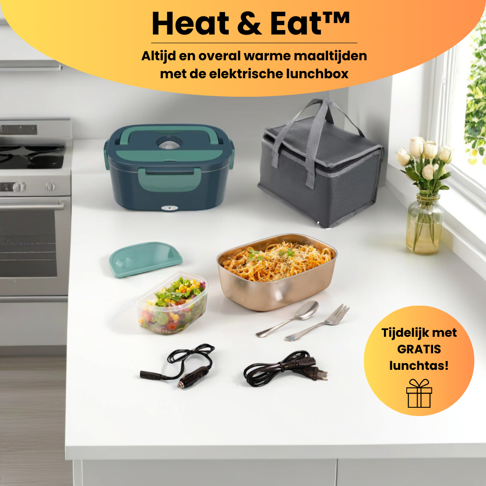 Heat & Eat™ - De elektrische lunchbox met gratis lunchtas