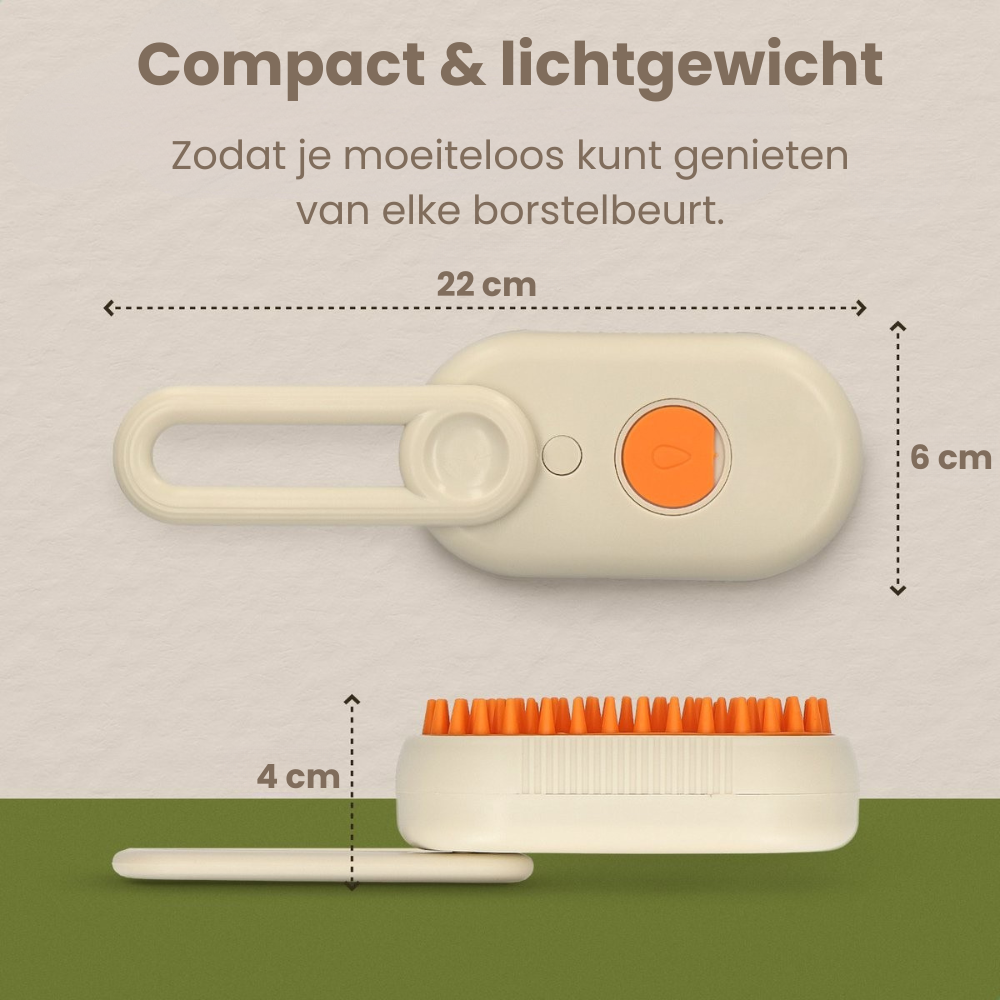 Fluffy Steam™ - Vachtverzorgingsborstel voor katten