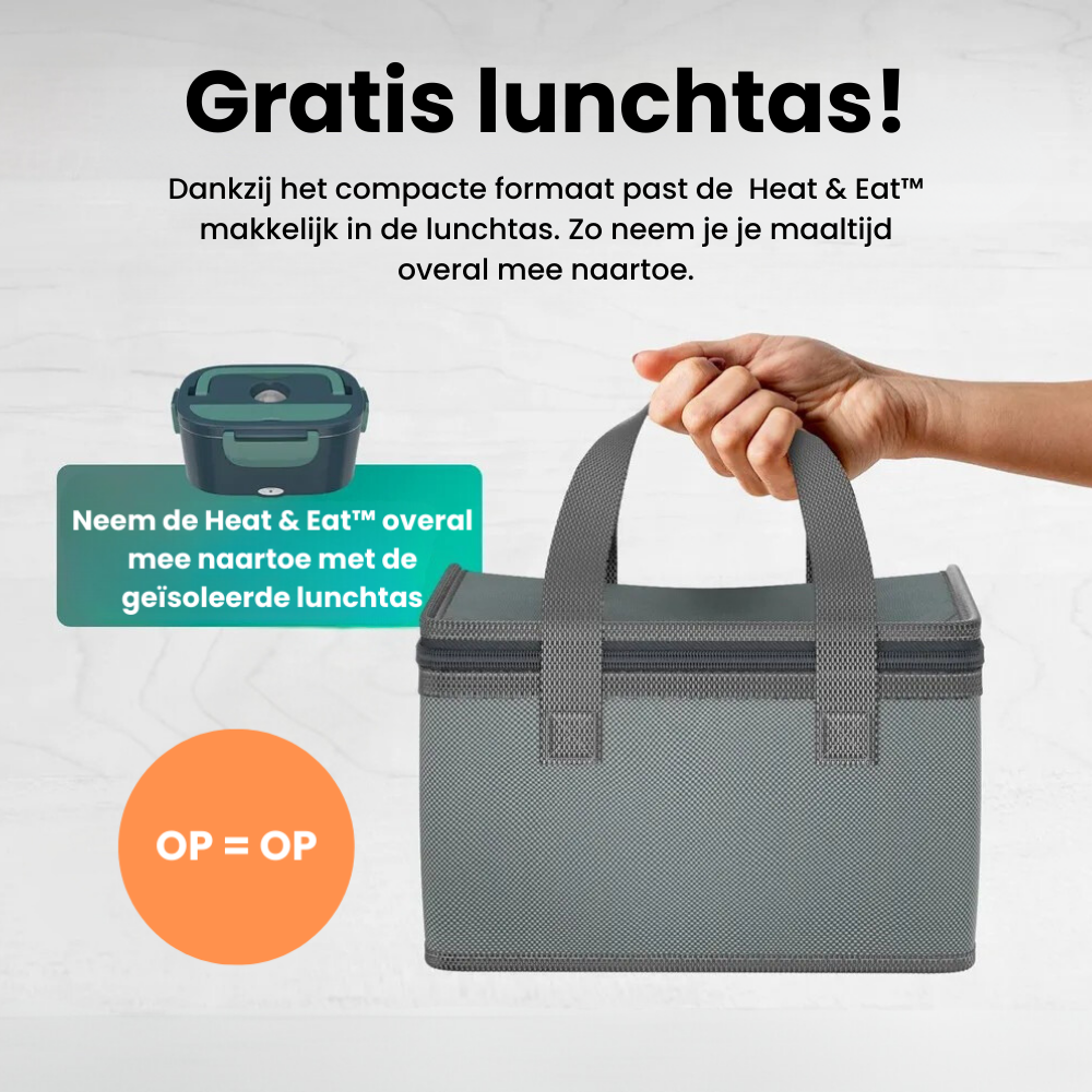 Heat & Eat™ - De elektrische lunchbox met gratis lunchtas