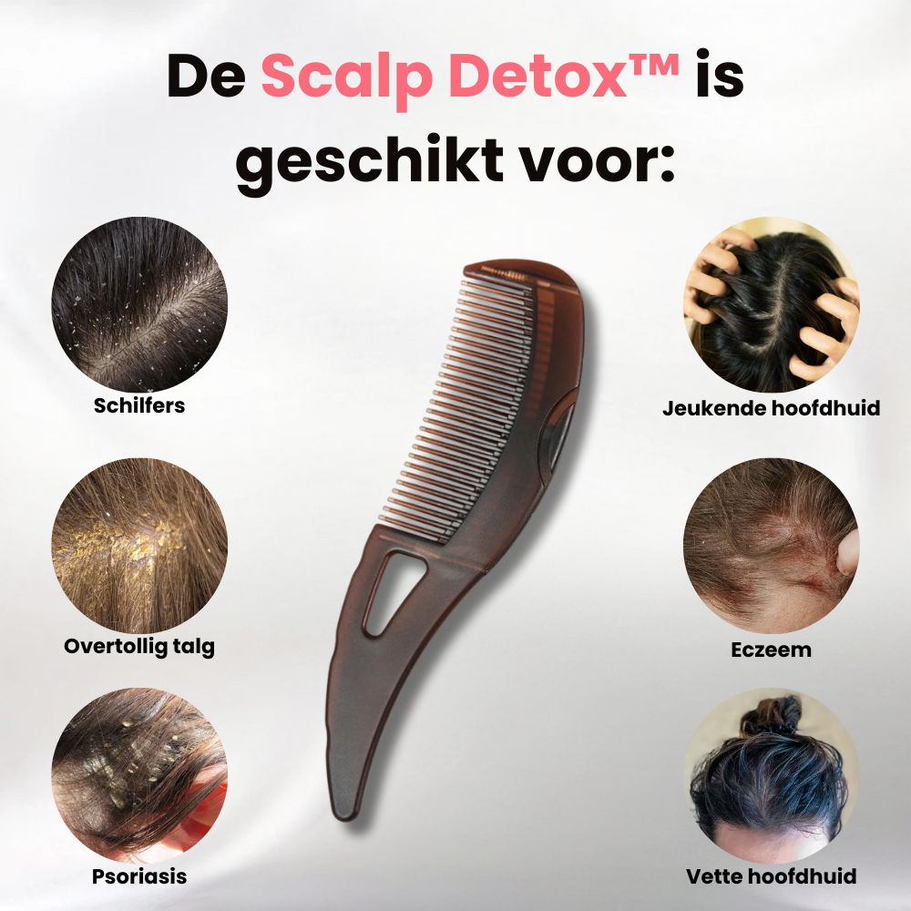 Scalp Detox™ - De kam voor een gezonde hoofdhuid